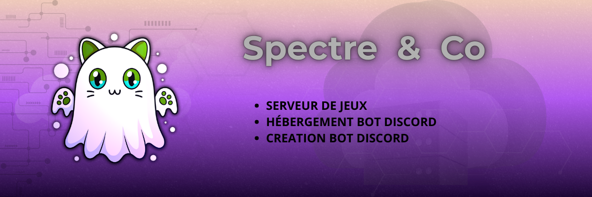 Spectre & Co – Serveur de jeux, Hébergement bot Discord, Création bot Discord